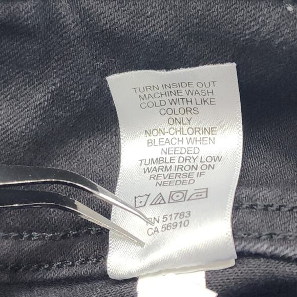 Maurices Jeans Womens M Black High Rise 3-Button Skinny Ankle Jegging Stretch - Picture 6 of 12